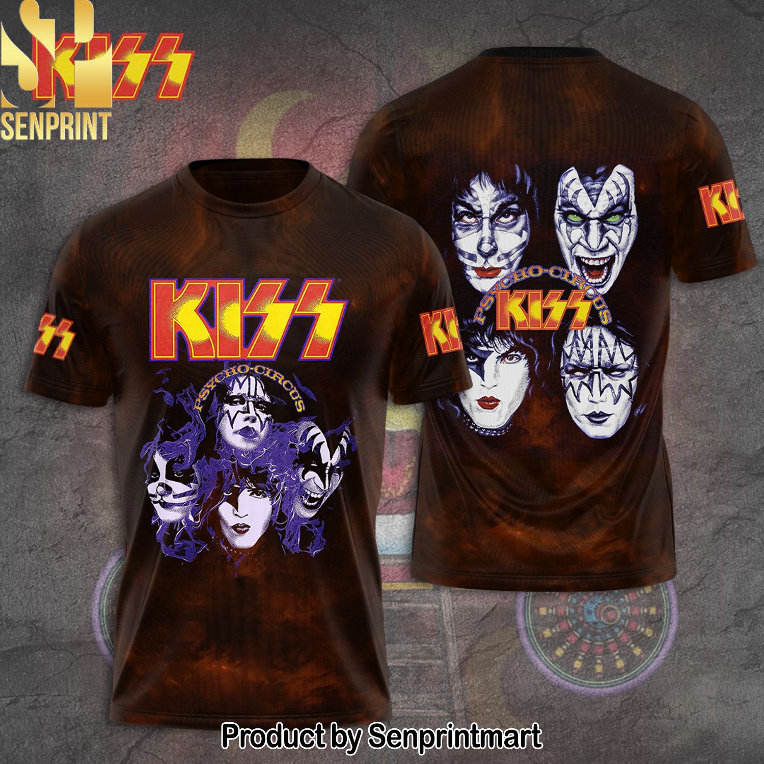 Kiss Band Full Printing Shirt – SEN0002