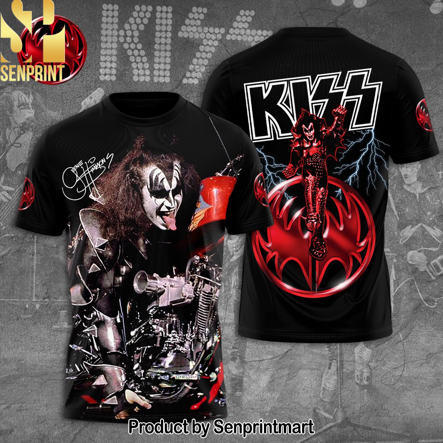 Kiss Band Full Printing Shirt – SEN0140