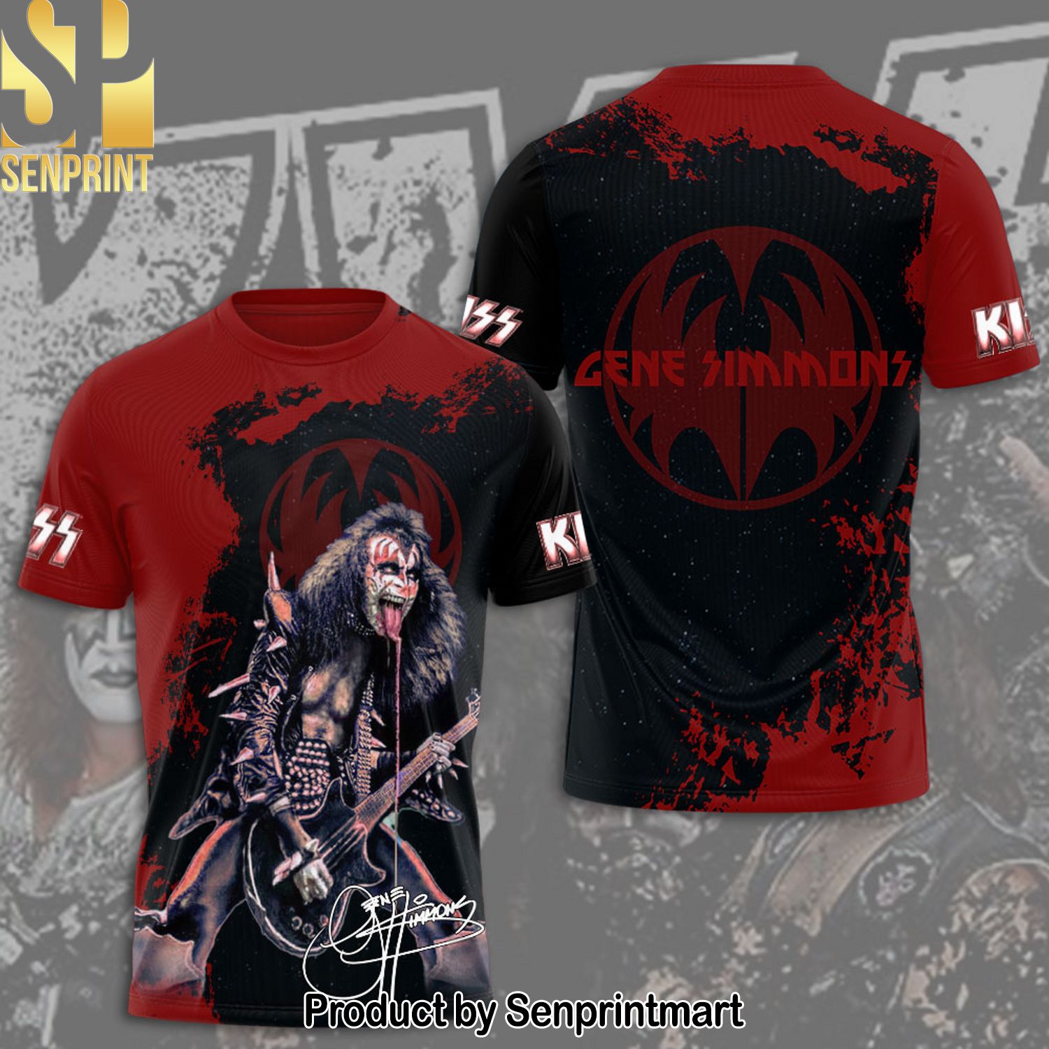 Kiss Band Full Printing Shirt – SEN0184