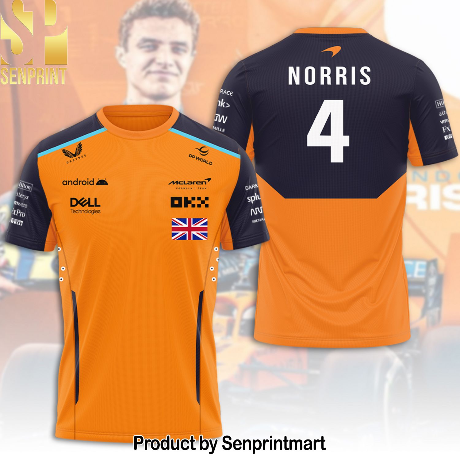 McLaren x Lando Norris Full Printing Shirt – SEN0206