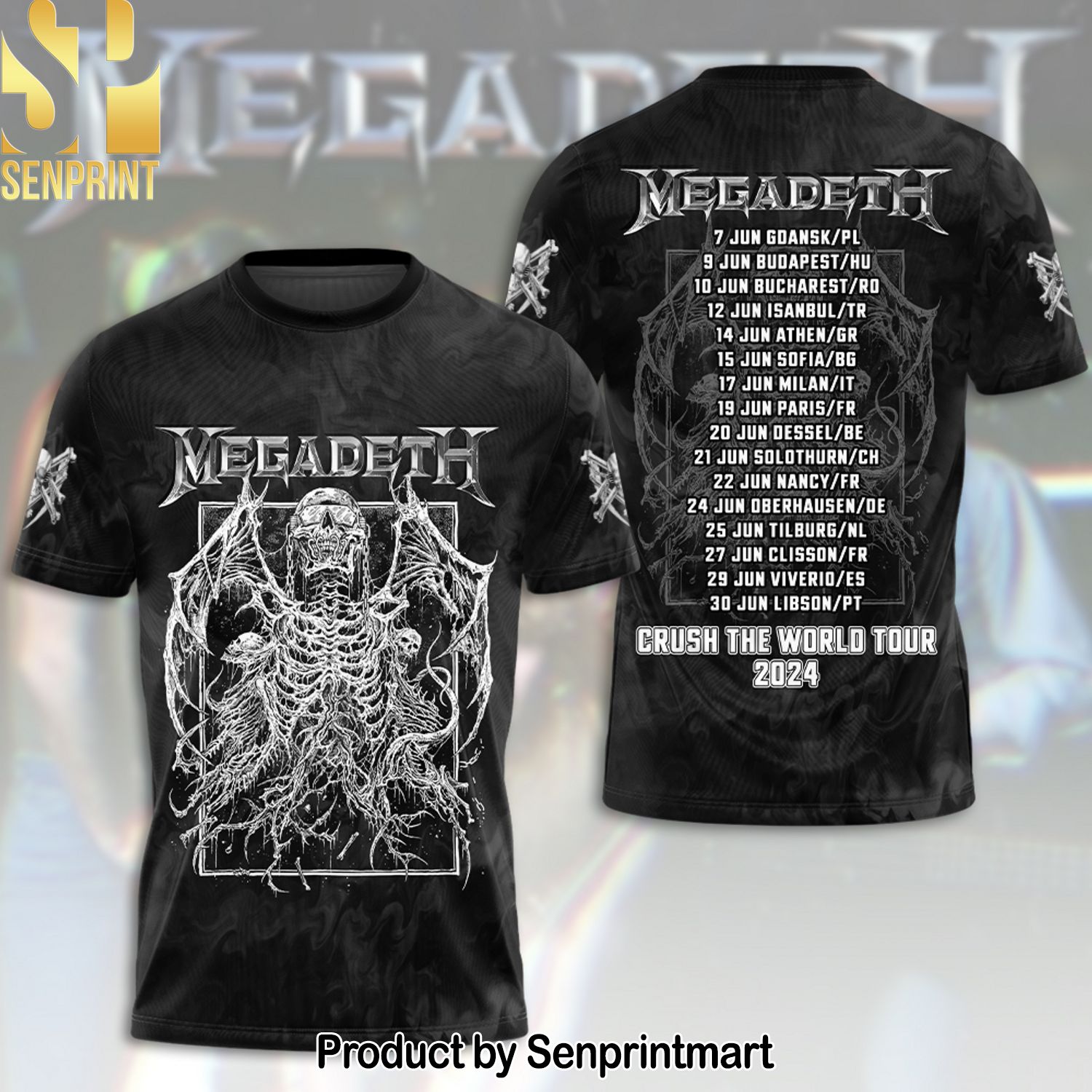 Megadeth Band Full Printing Shirt – SEN0123
