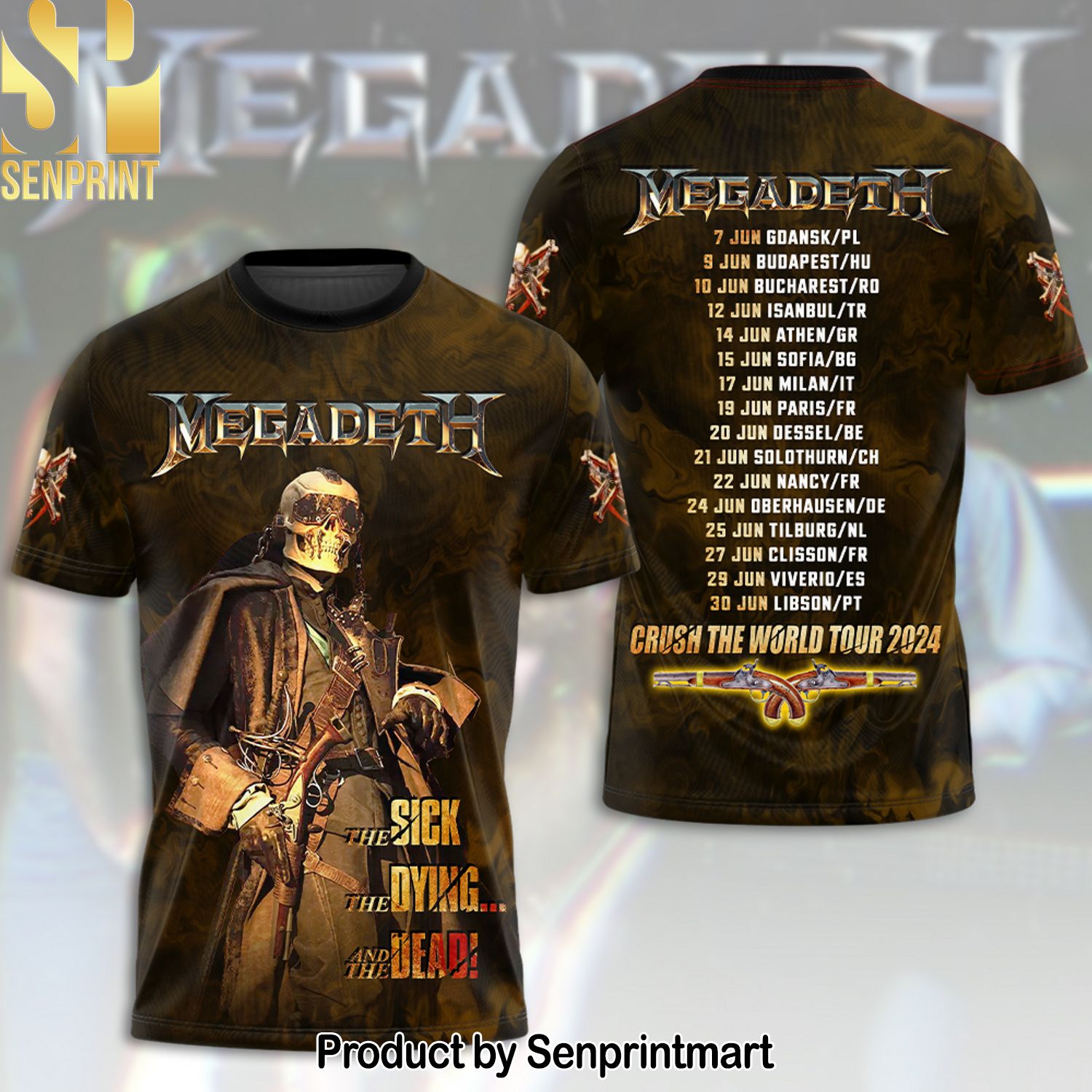 Megadeth Band Full Printing Shirt – SEN0148