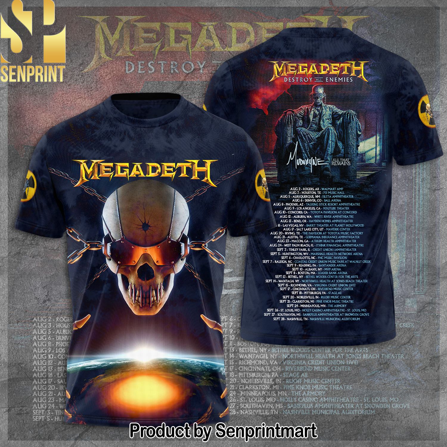 Megadeth Band Full Printing Shirt – SEN0216