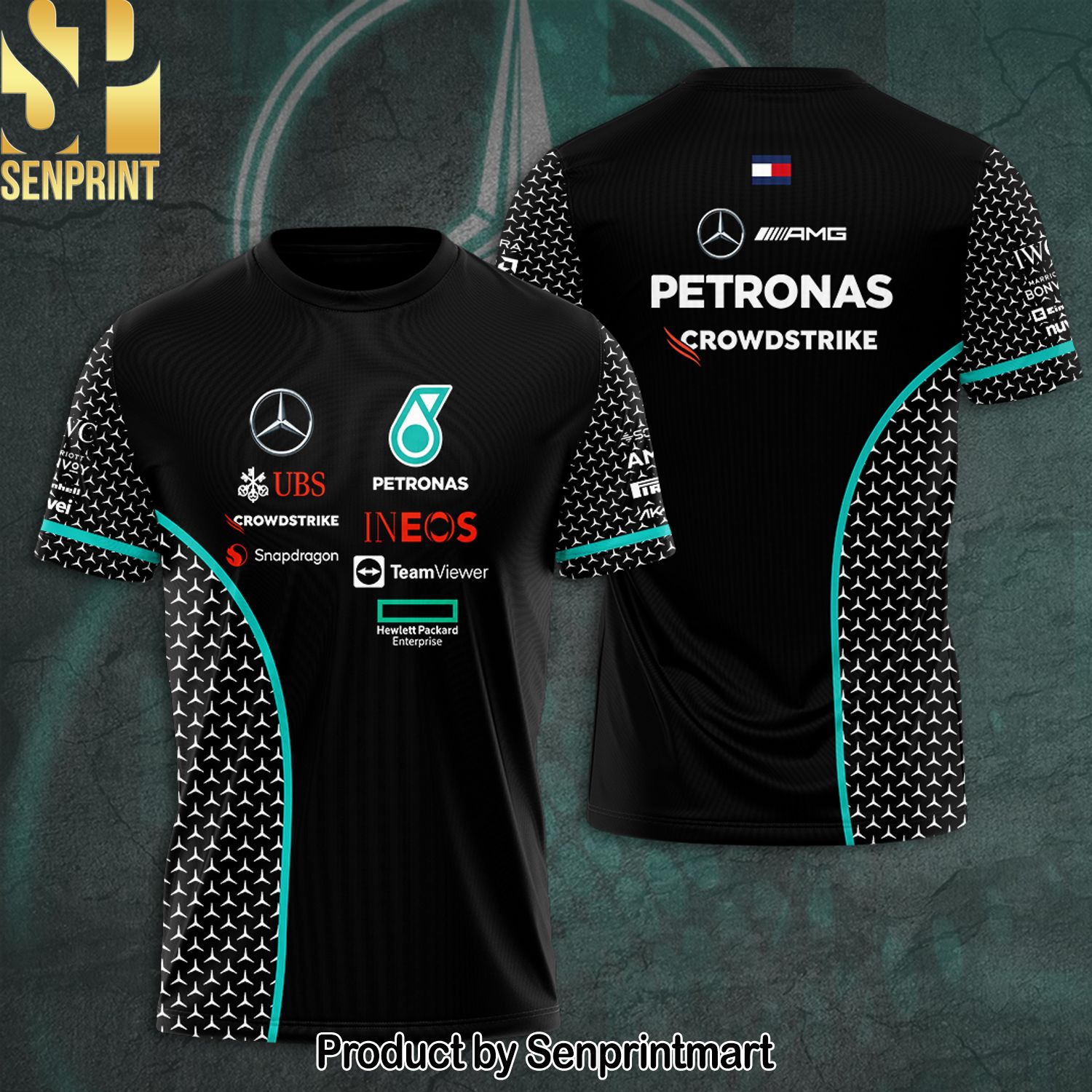 Mercedes-AMG Petronas F1 Full Printing Shirt – SEN0099
