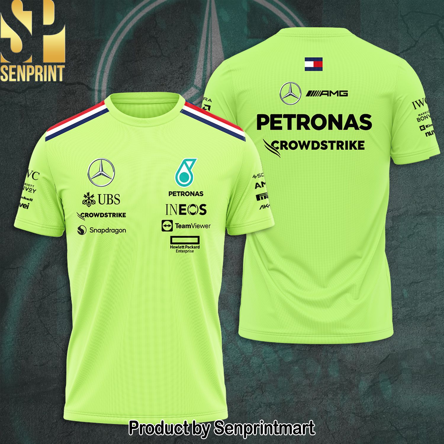 Mercedes-AMG Petronas F1 Full Printing Shirt – SEN0106