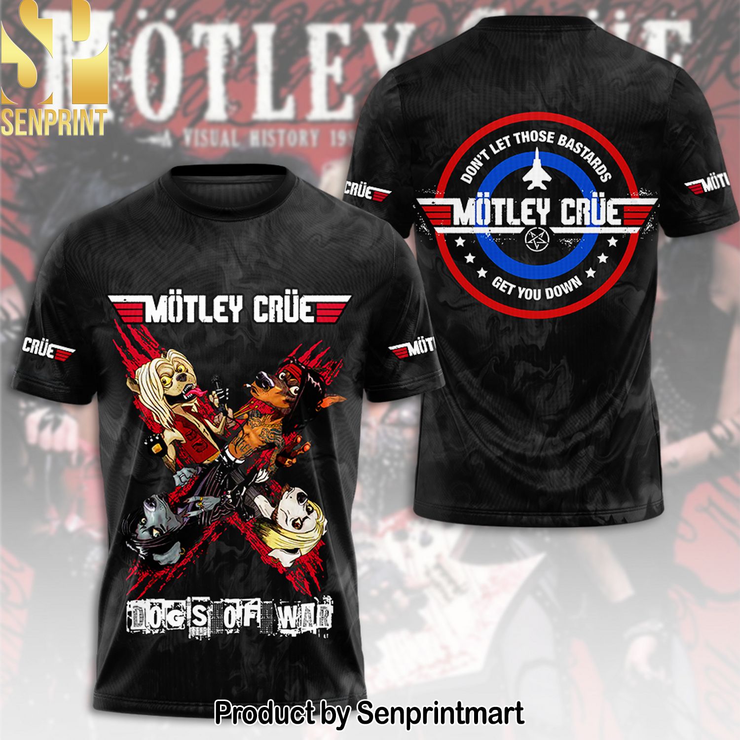 Motley Crue Rock Band Full Printing Shirt – SEN0095