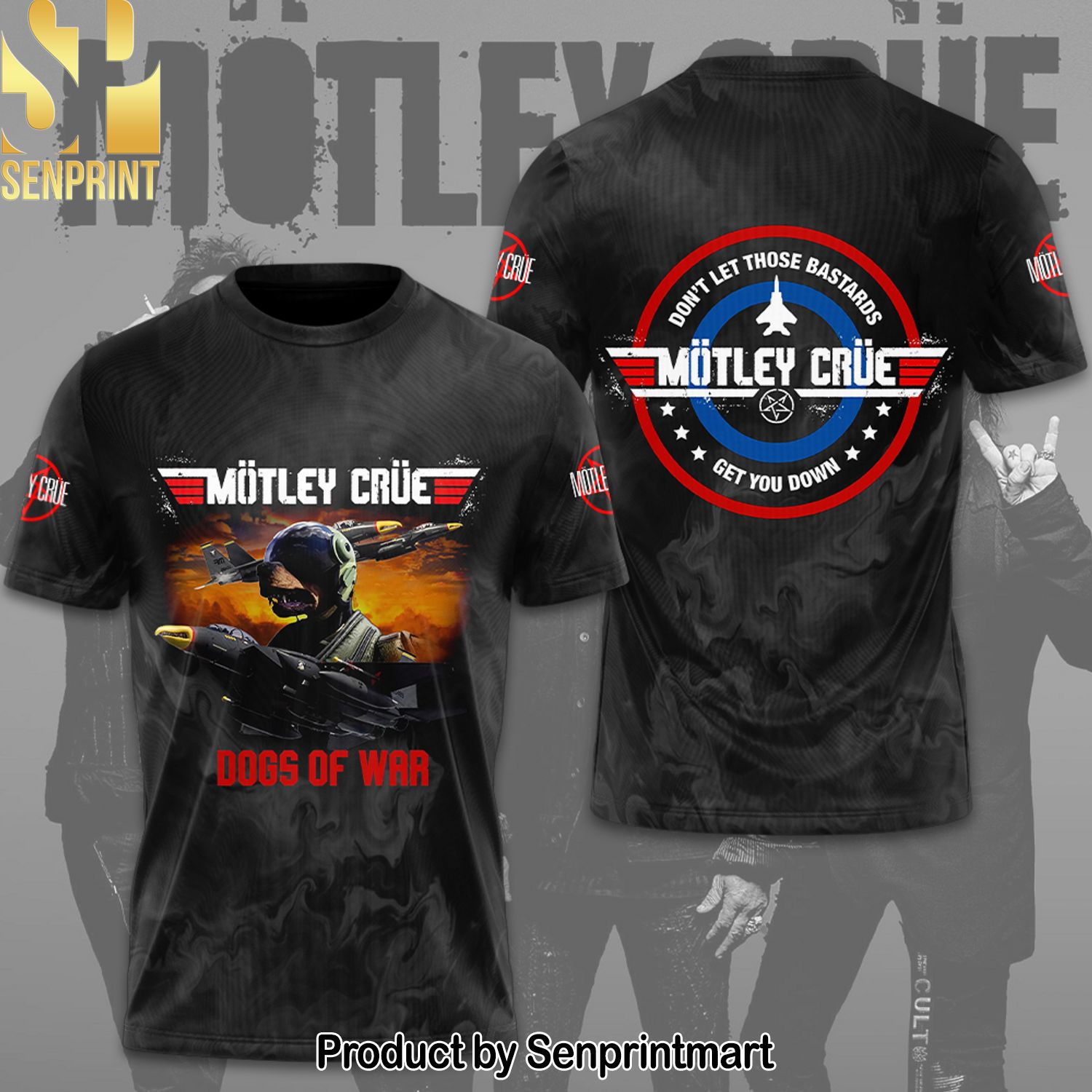 Motley Crue Rock Band Full Printing Shirt – SEN0171