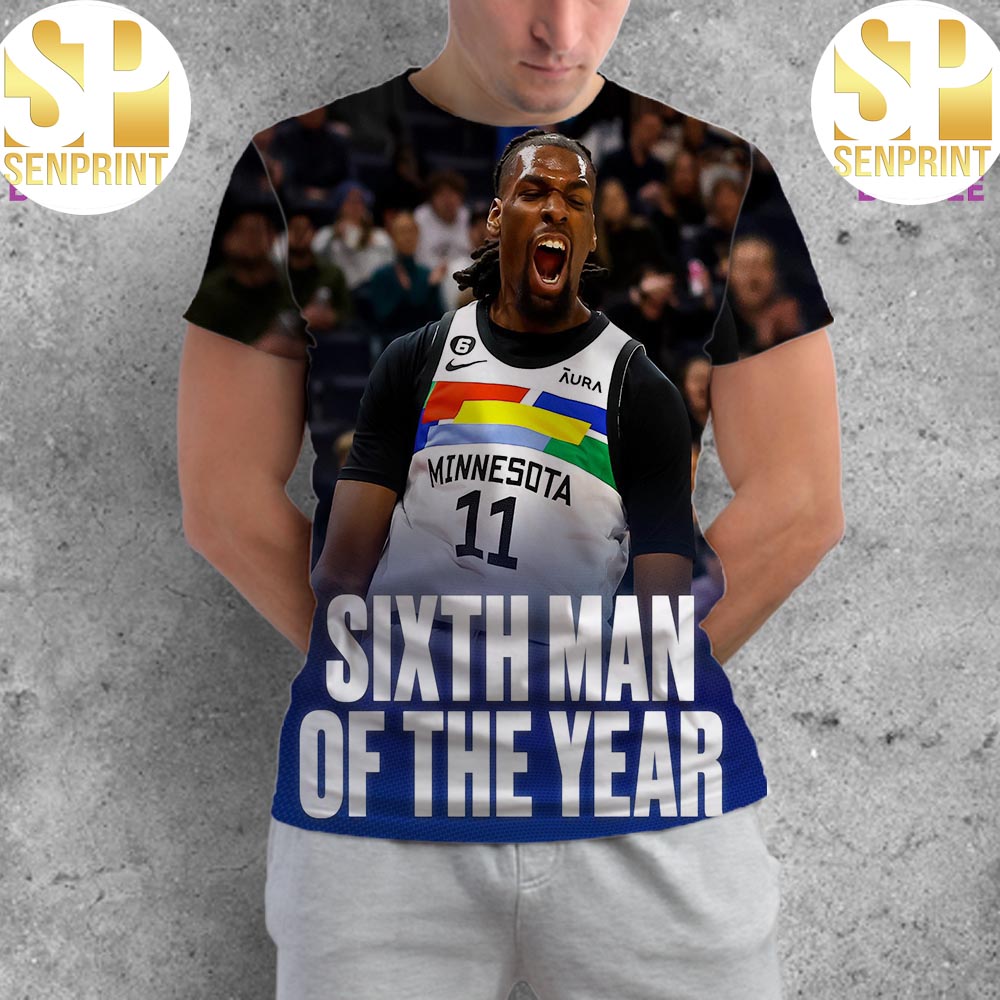 Congratulations Naz Reid Minnesota Timberwolves Wins Sixth Man Of The Year NBA 2023-24 All Over Print Shirt – SEN43998-1
