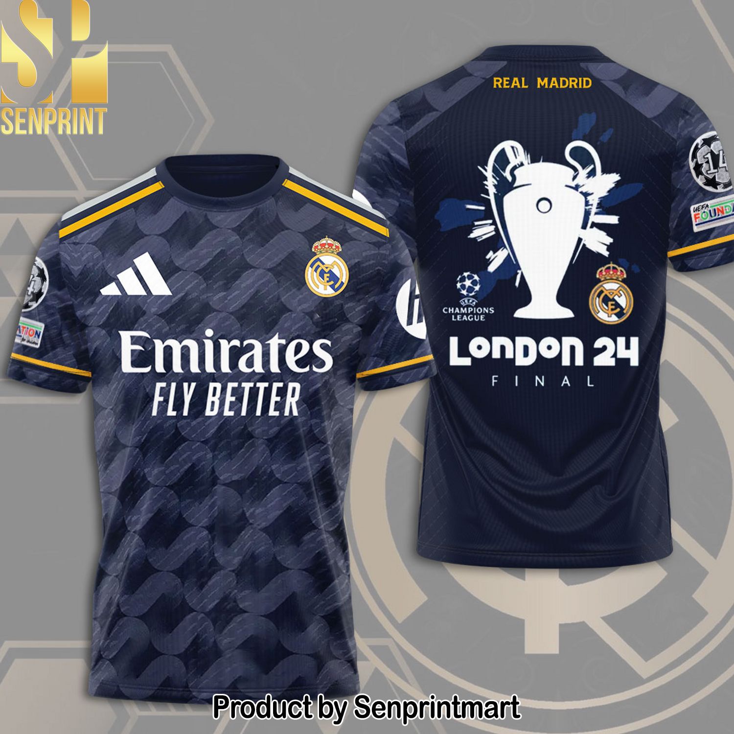 Real Madrid CF Full Printing Shirt – SEN0100