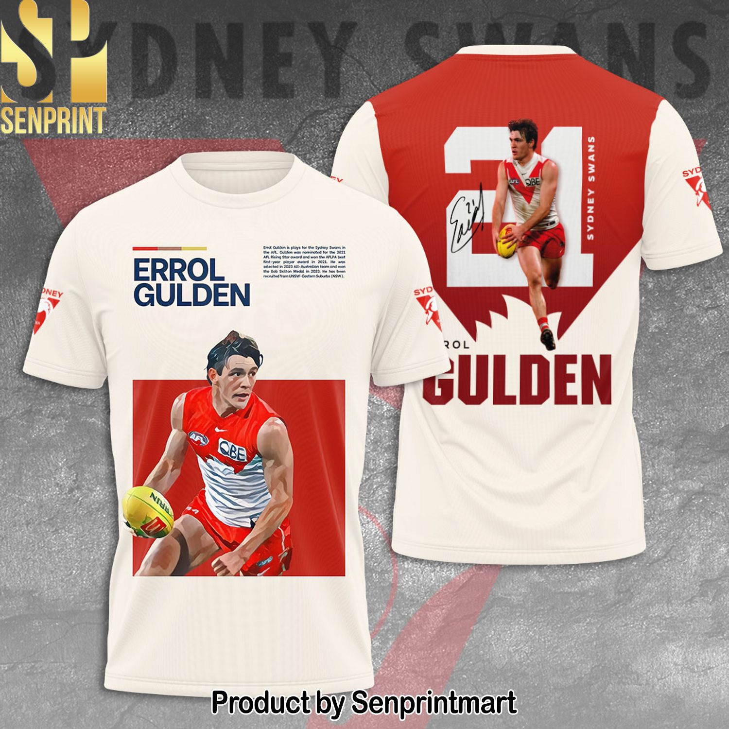 Sydney Swans Full Printing Shirt – SEN0119