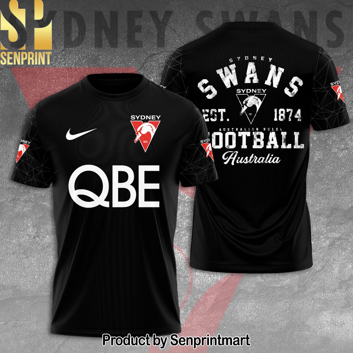 Sydney Swans Full Printing Shirt – SEN0136