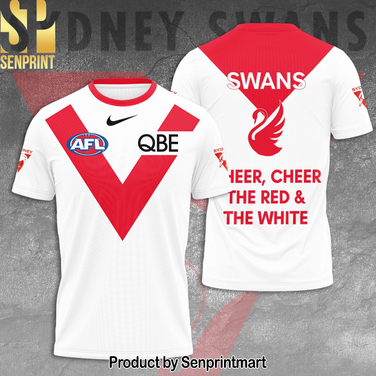 Sydney Swans Full Printing Shirt – SEN0178