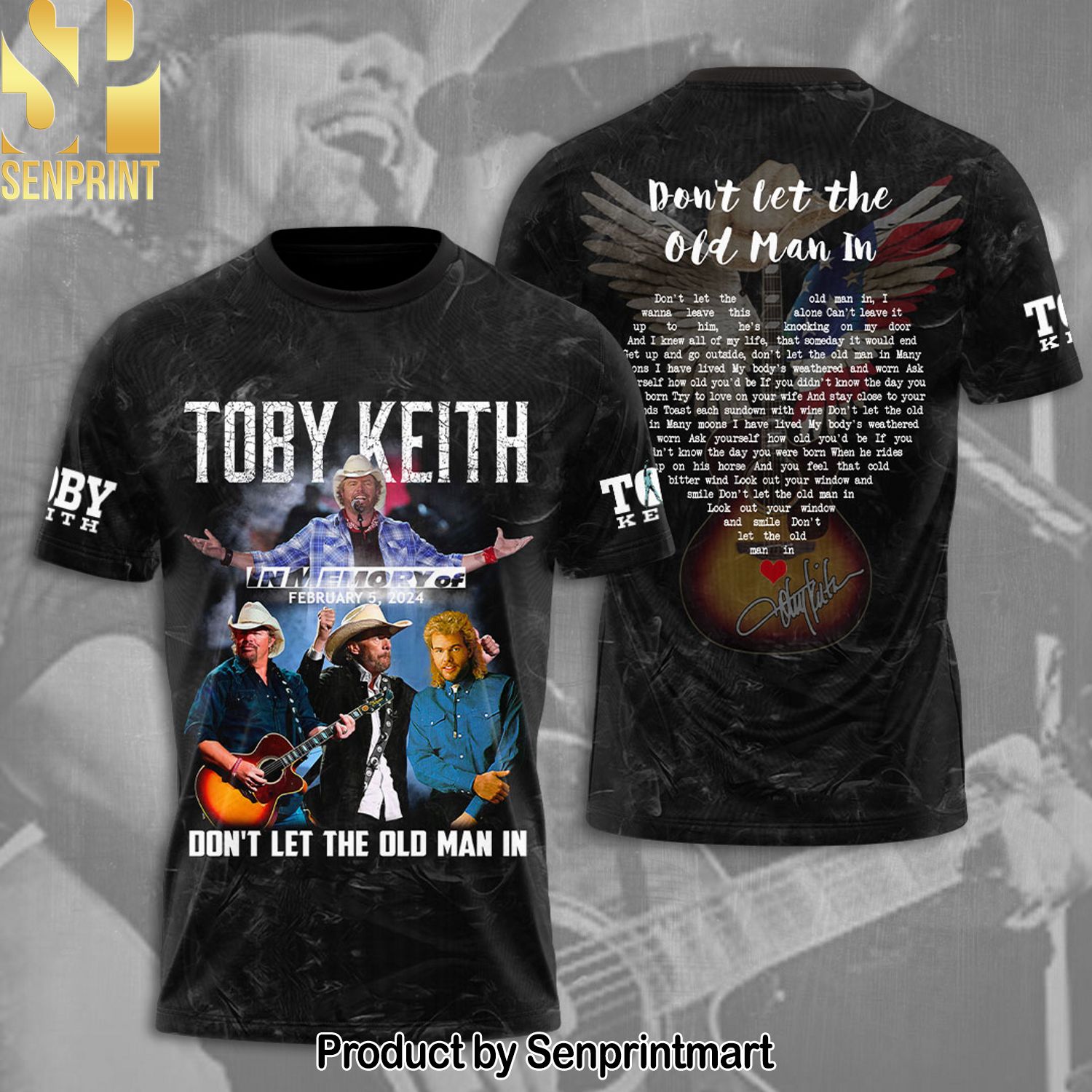 Toby Keith Full Printing Shirt – SEN0022