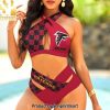 Atlanta Falcons Bikini Swimsuit Criss Cross Cutout Bathing Suit – SEN059