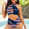 Miami Dolphins Bikini Swimsuit Criss Cross Cutout Bathing Suit – SEN109