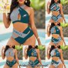 Philadelphia Eagles Bikini Swimsuit Criss Cross Cutout Bathing Suit – SEN083