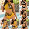 Pittsburgh Steelers Bikini Swimsuit Criss Cross Cutout Bathing Suit – SEN052
