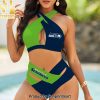 Seattle Seahawks Bikini Swimsuit Criss Cross Cutout Bathing Suit – SEN118