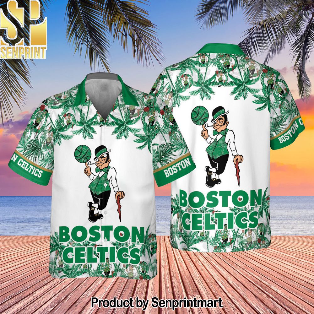 Boston Celtics National Basketball Association All Over Printed Hawaiian Set – SEN0025