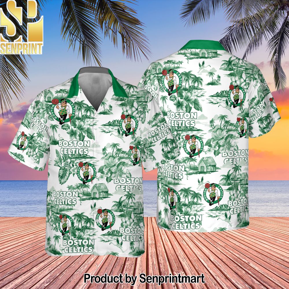 Boston Celtics National Basketball Association All Over Printed Hawaiian Set – SEN0006