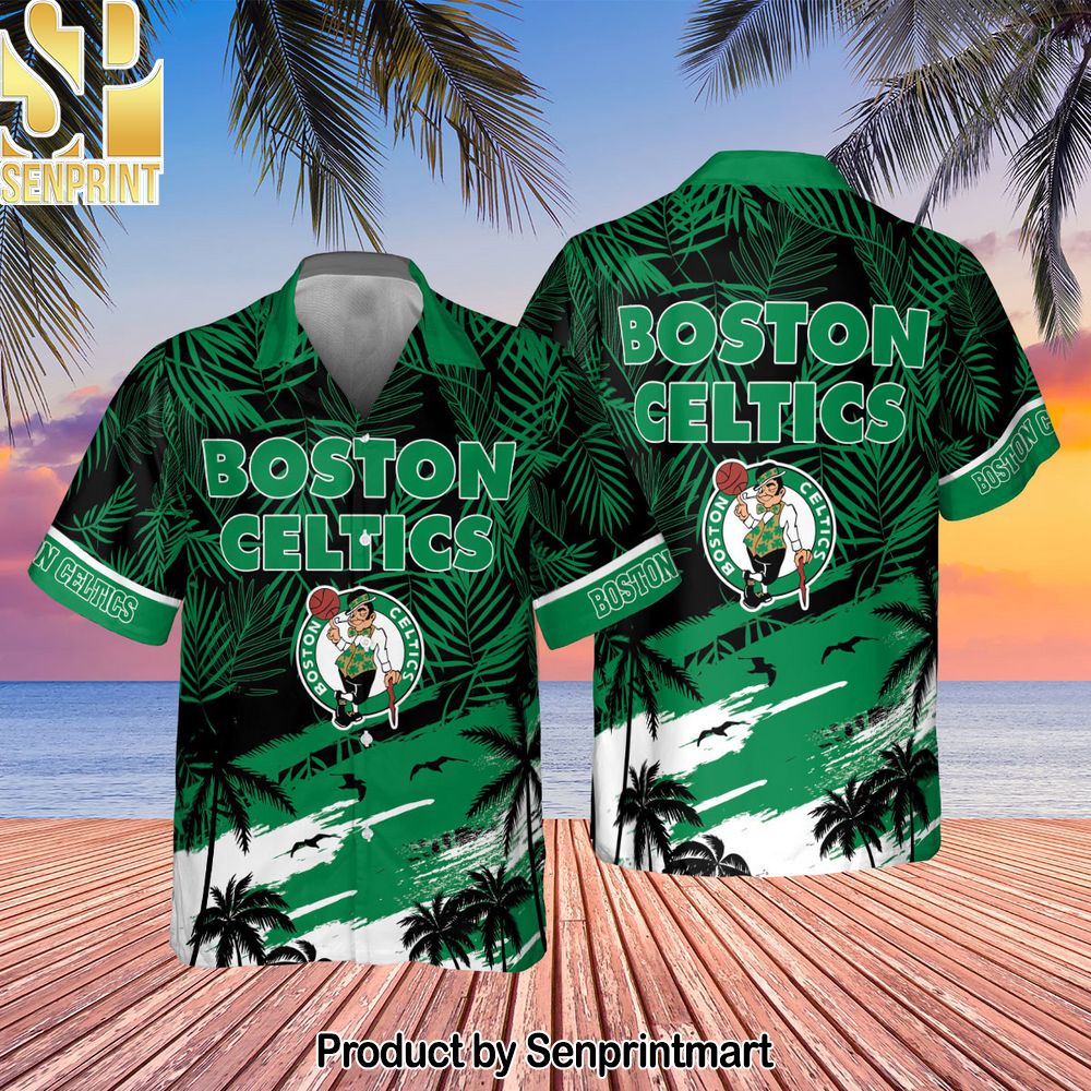 Boston Celtics National Basketball Association All Over Printed Hawaiian Set – SEN0065