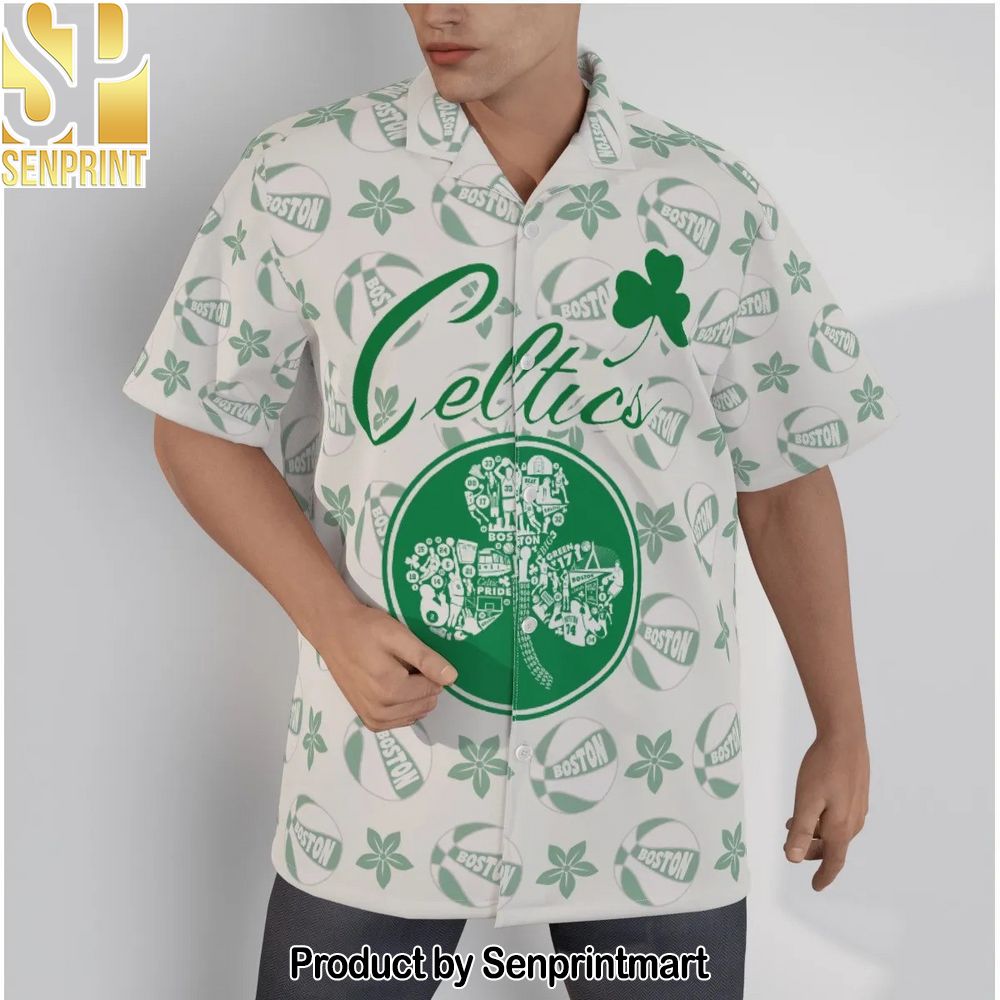 Boston Celtics NBA Flower Pattern Hawaiian Set – SEN0051