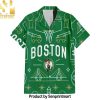 Boston Celtics NBA Team Logo Hawaiian Setintage Pattern – SEN0047