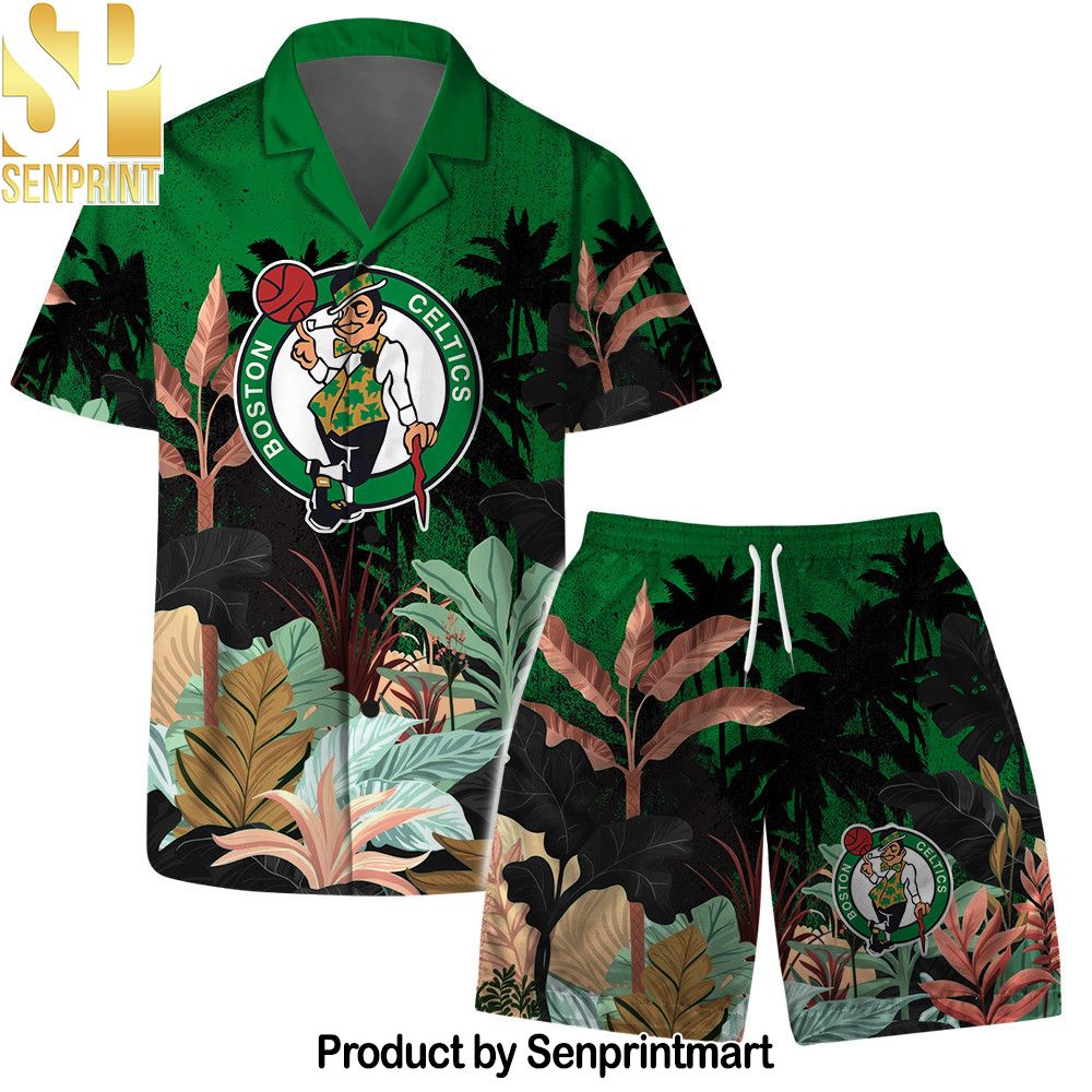 Boston Celtics Team Logo Pattern Tropical Hawaiian Set – SEN0057