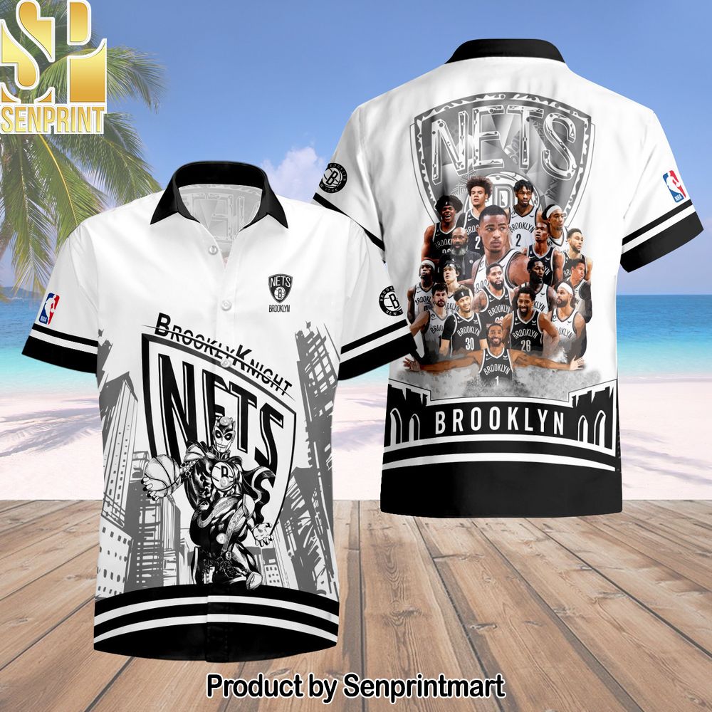 Brooklyn Nets National Basketball Association All Over Printed Hawaiian Set – SEN0029