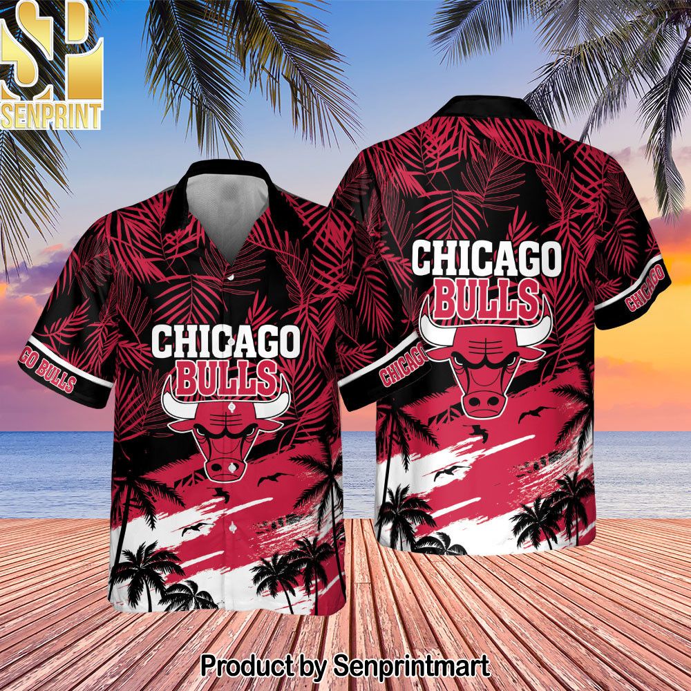 Chicago Bulls National Basketball Association All Over Printed Hawaiian Set – SEN0376