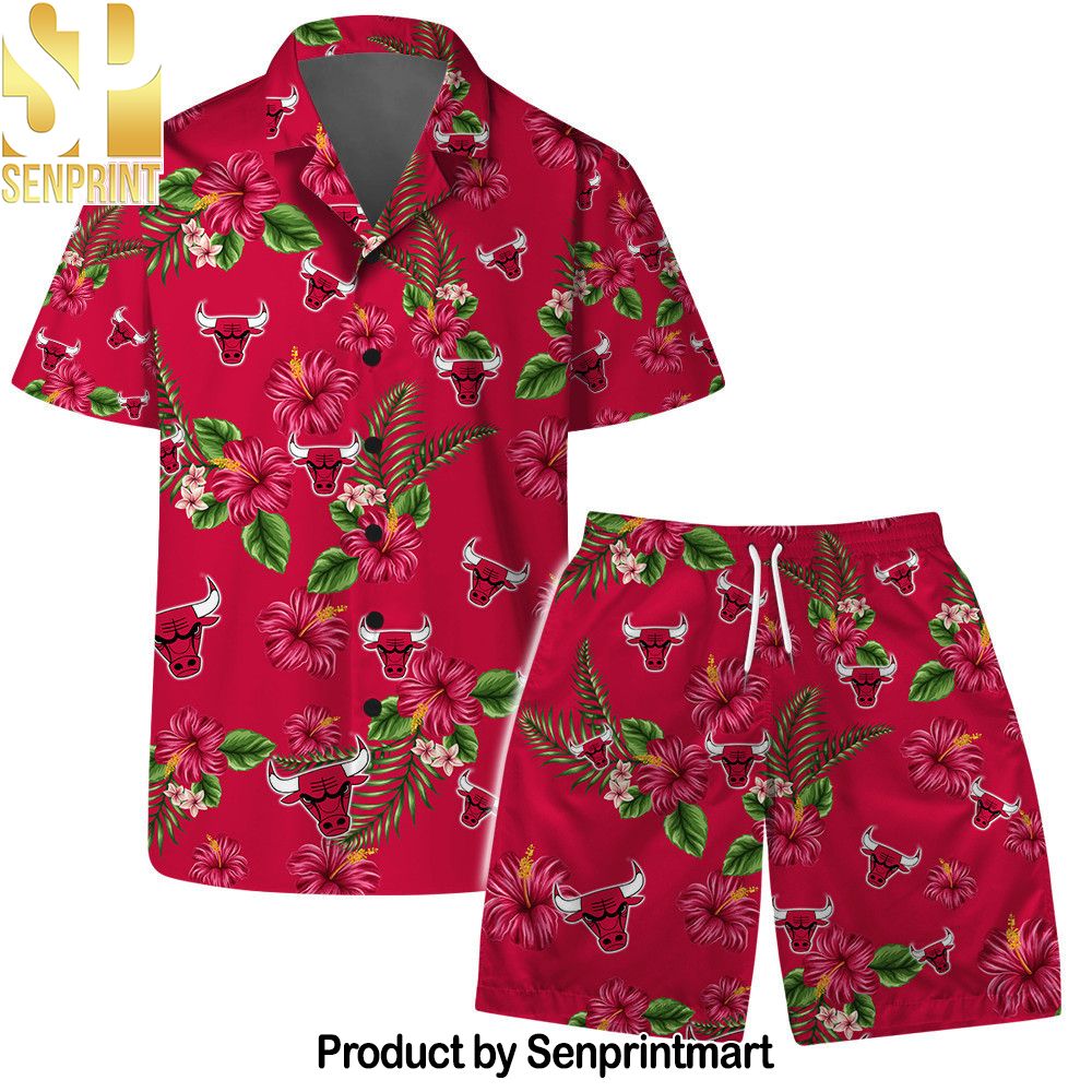 Chicago Bulls Team Logo Hawaiian Set – SEN0145