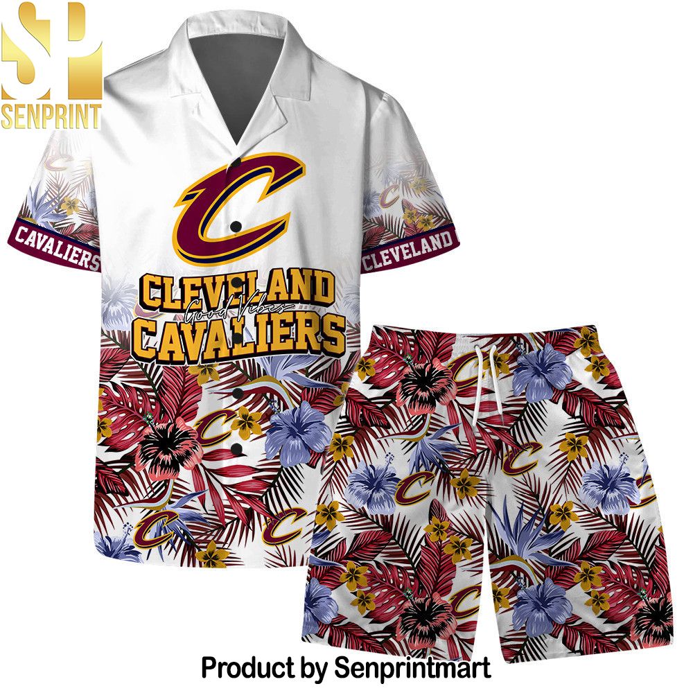 Cleveland Cavaliers Team Logo Pattern Basketball Season Hawaiian Set – SEN0124
