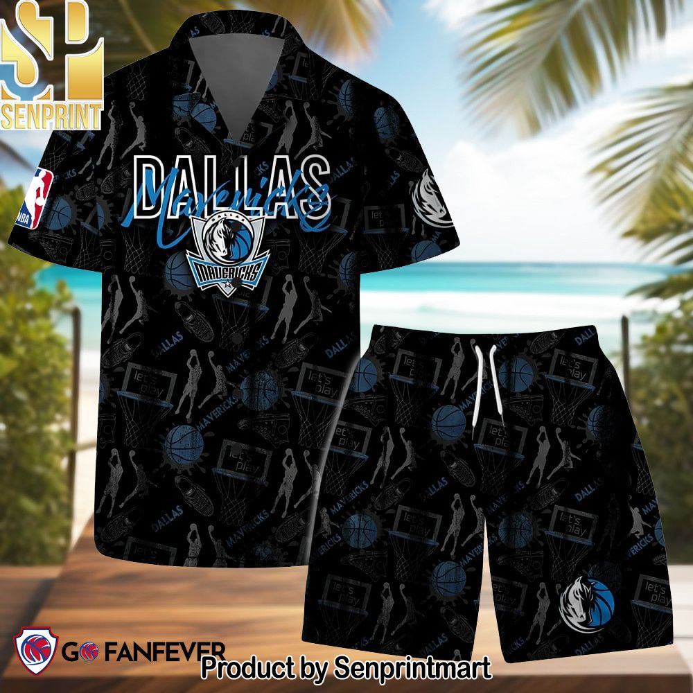 Dallas Mavericks NBA Logo Basketball Street Style Design Hawaiian Set – SEN0686