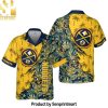 Denver Nuggets Leaves Tropical Pattern Print Hawaiian Set – SEN0191