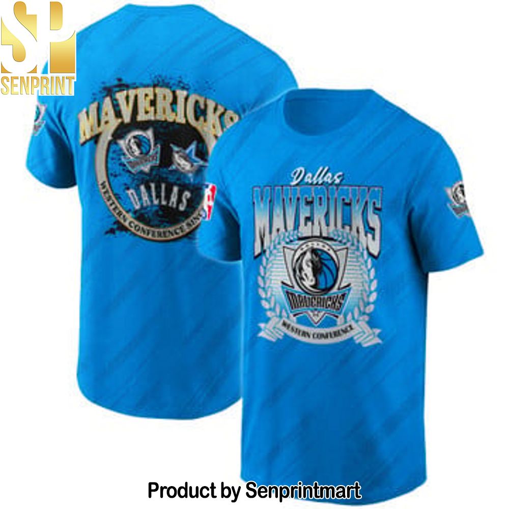 Dallas Mavericks NBA Playoffs For Fans Basketball Pattern 3D T-Shirt  – Senprintmart Store 2520