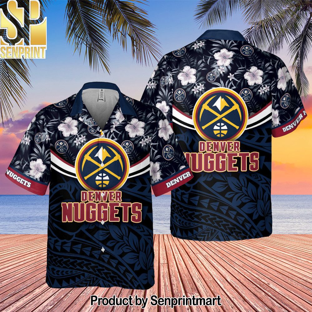 Denver Nuggets National National Basketball Association Polynesian Pattern All Over Printed Hawaiian Set – SEN0129