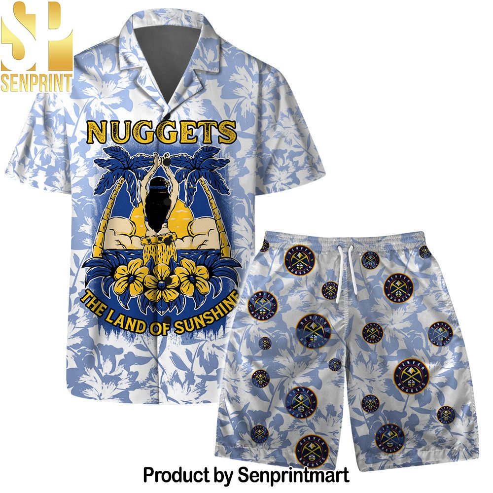 Denver Nuggets NBA The Land Of Sunshine Pattern Hawaiian Set – SEN0165