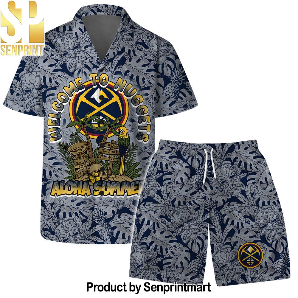 Denver Nuggets Welcome To NBA Pattern Hawaiian Set – SEN0432