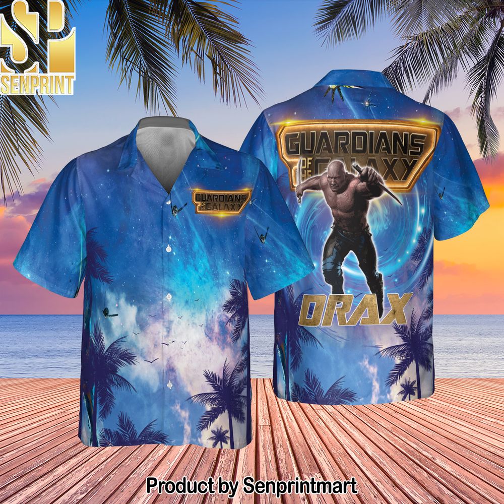 Drax Guardians Of The Galaxy Universe Background All Over Printed Hawaiian Set – SEN0153