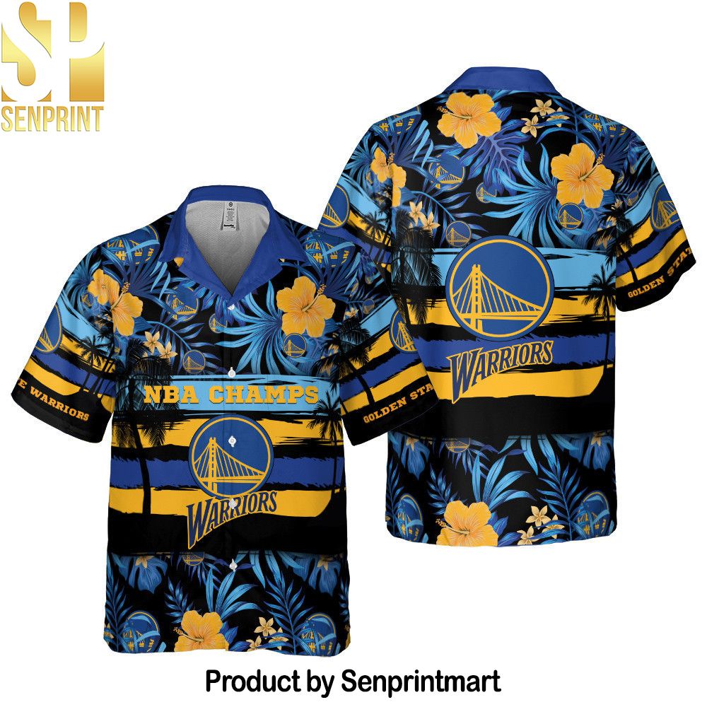 Golden State Warriors National Basketball Association All Over Printed Hawaiian Set – SEN0091