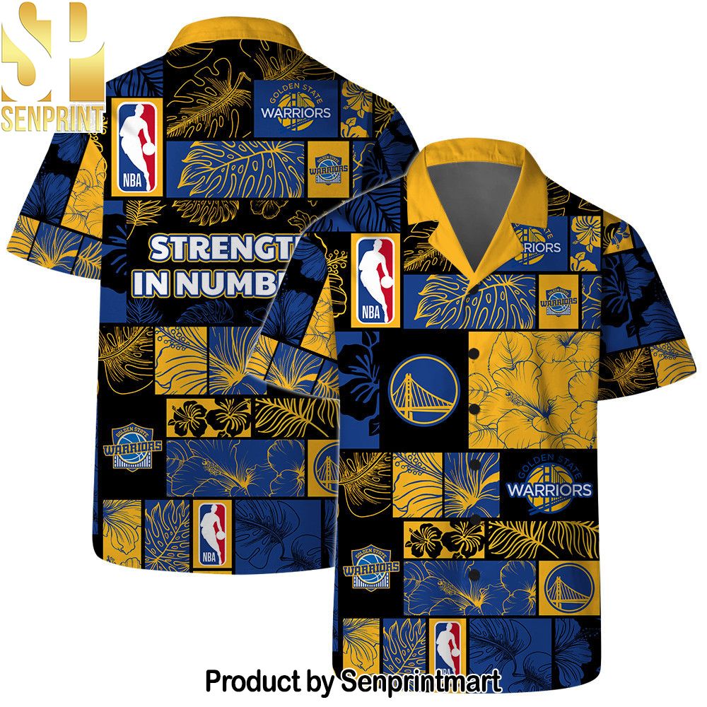 Golden State Warriors National Basketball Association All Over Printed Hawaiian Set – SEN0117