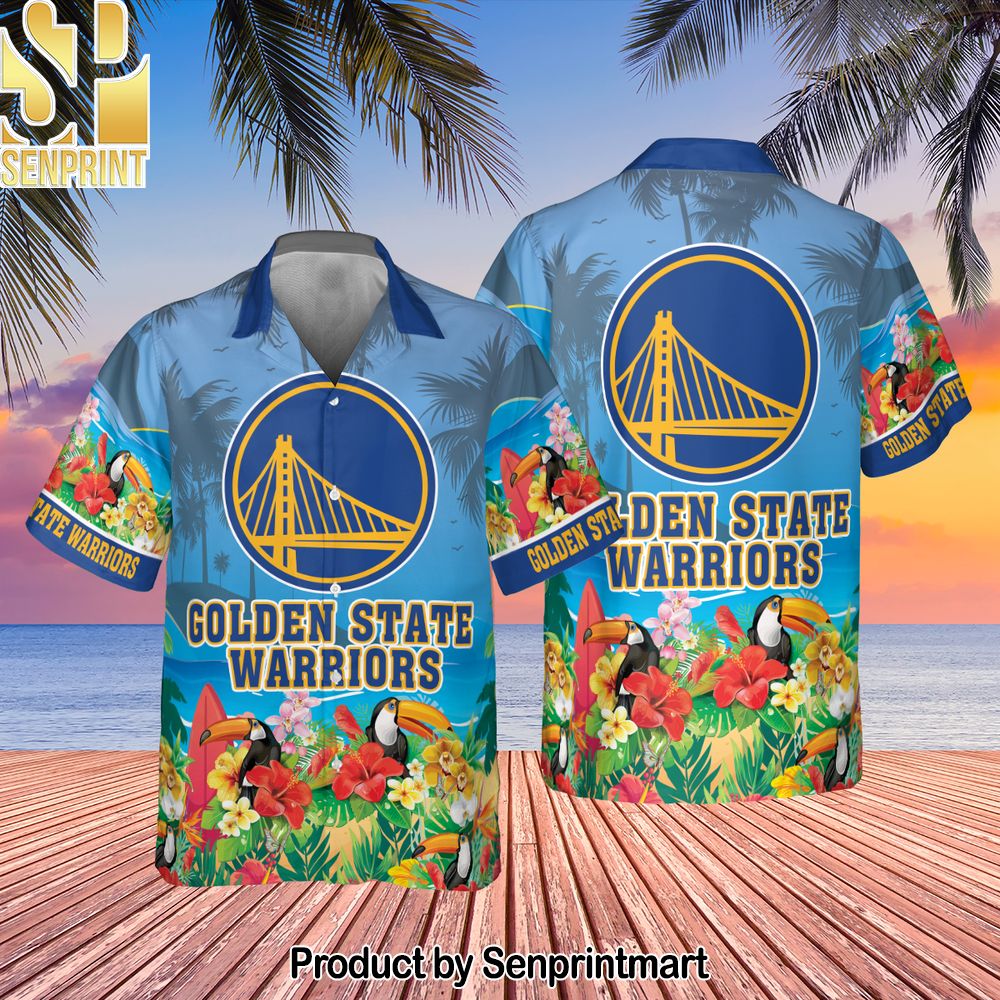 Golden State Warriors National Basketball Association All Over Printed Hawaiian Set – SEN0181