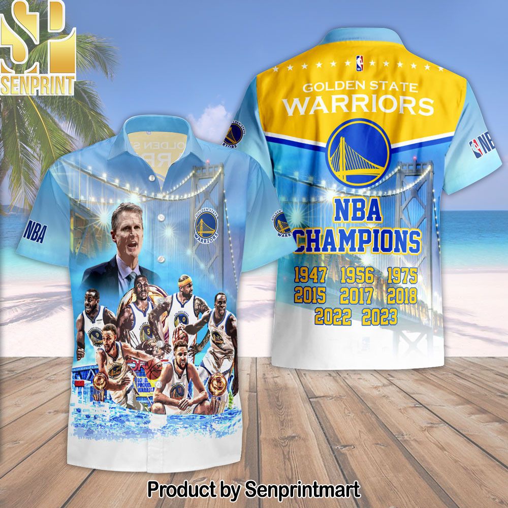Golden State Warriors National Basketball Association All Over Printed Hawaiian Set – SEN0406