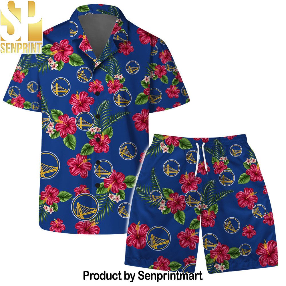 Golden State Warriors Team Logo Hawaiian Set – SEN0204