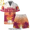 Houston Rockets Team Logo Pattern Tropical Hawaiian Set – SEN0096