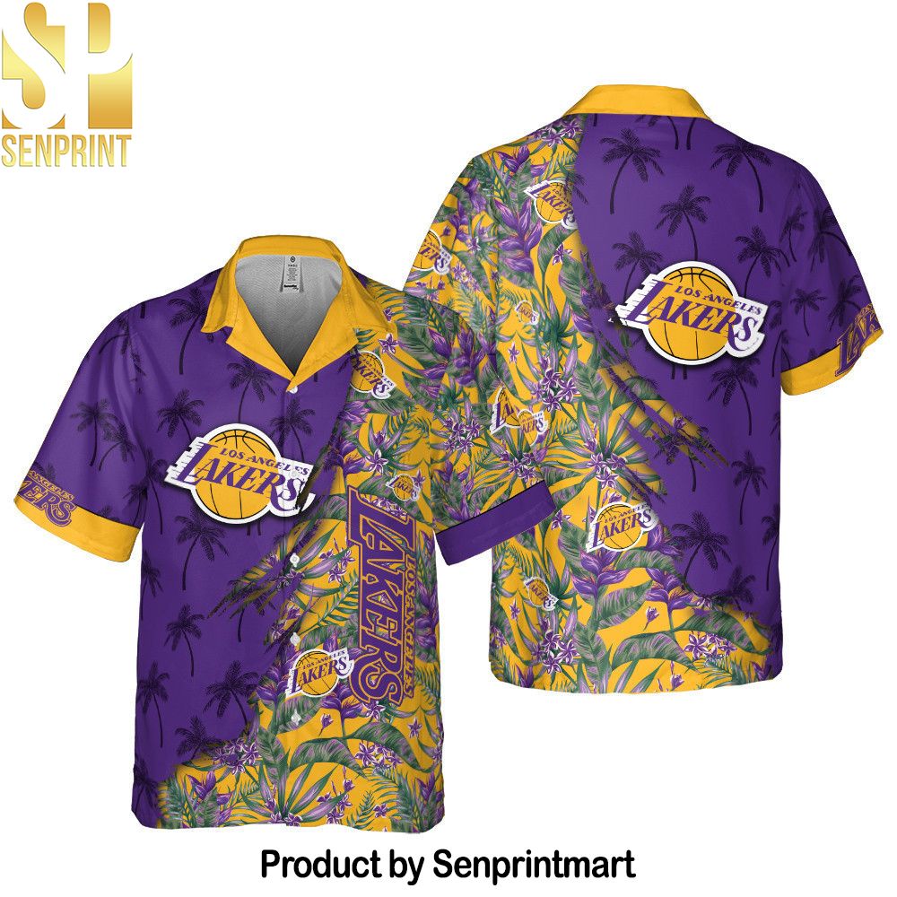 Los Angeles Lakers National Basketball Association All Over Printed Hawaiian Set – SEN0352