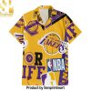 Los Angeles Lakers NBA Team Logo Summer Vibes Pattern Hawaiian Set – SEN0246
