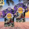 Los Angeles Lakers Purple Hibiscus Flower Pattern Print Hawaiian Set – SEN0522