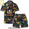 Los Angeles Lakers Team Logo Pattern Leaves Tropical Hawaiian Set – SEN0265