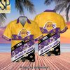 Los Angeles Lakers Team Logo Tropical Pattern Hawaiian Set – SEN0333